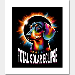 Sunlit Dachshund Eclipse: Fashionable Tee for Dachshund Lovers and Eclipses Posters and Art
